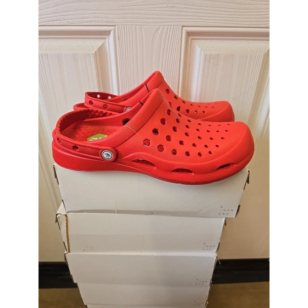 Joybees Men's Active Chance Clogs - Game Day Red Size 11 NWT‎